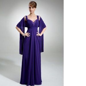 NEW* JJ House Special Occasion Gown, Color-Regency (as shown), Size-24W